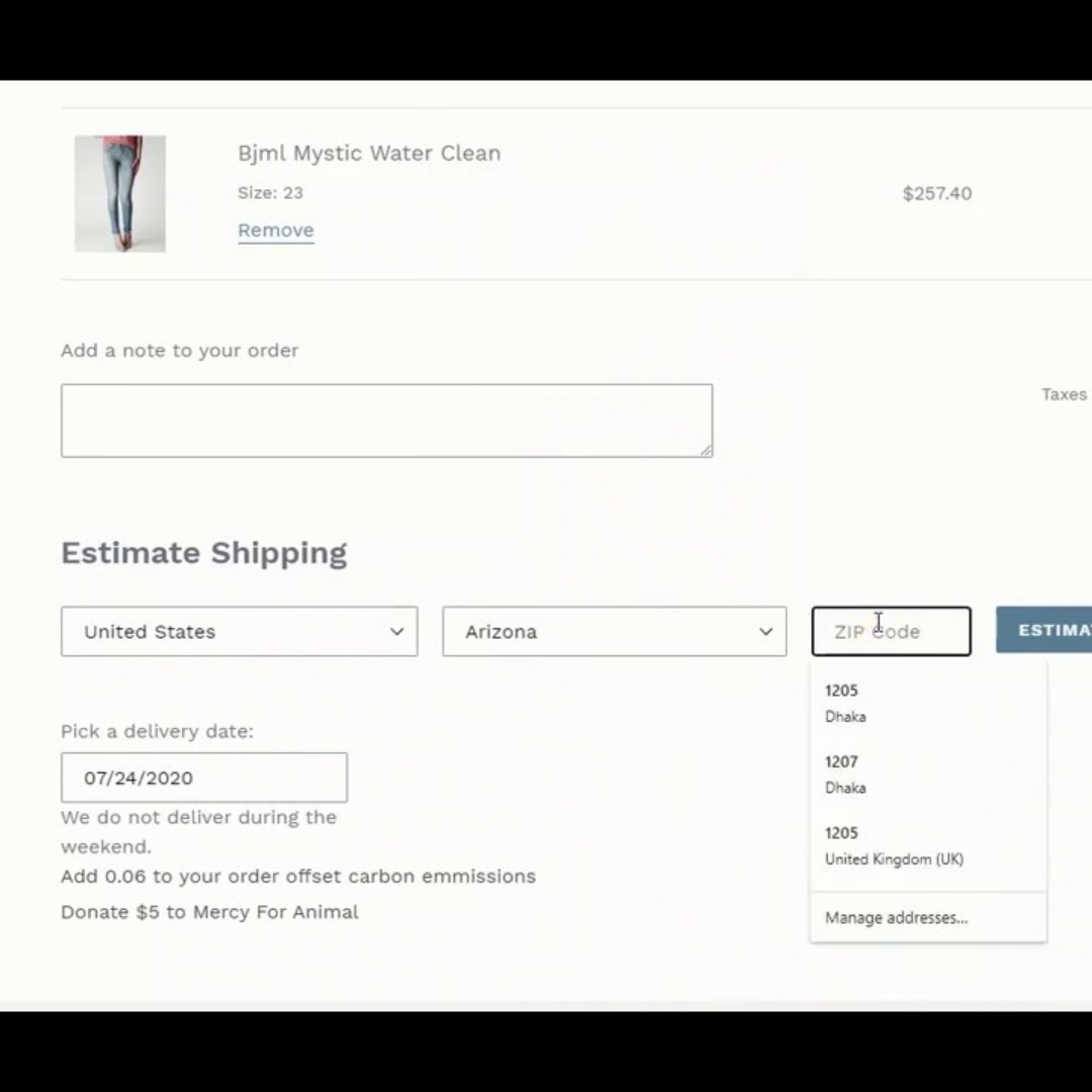 Add Shipping Calculator To Shopify Cart Page