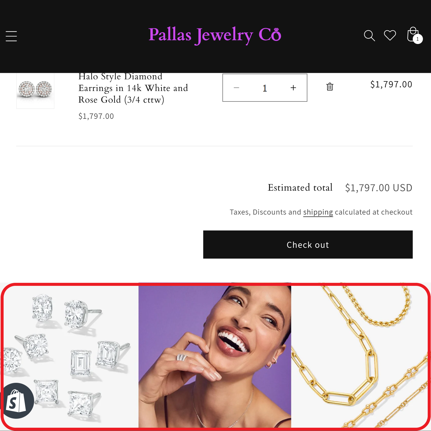 Custom Cart Page Banner