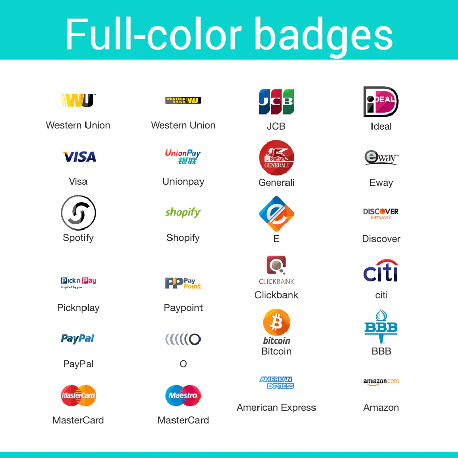 Custom Payment Icons Shopify Store