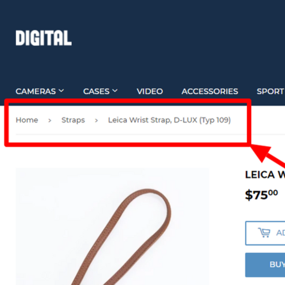 Shopify Breadcrumb Navigation