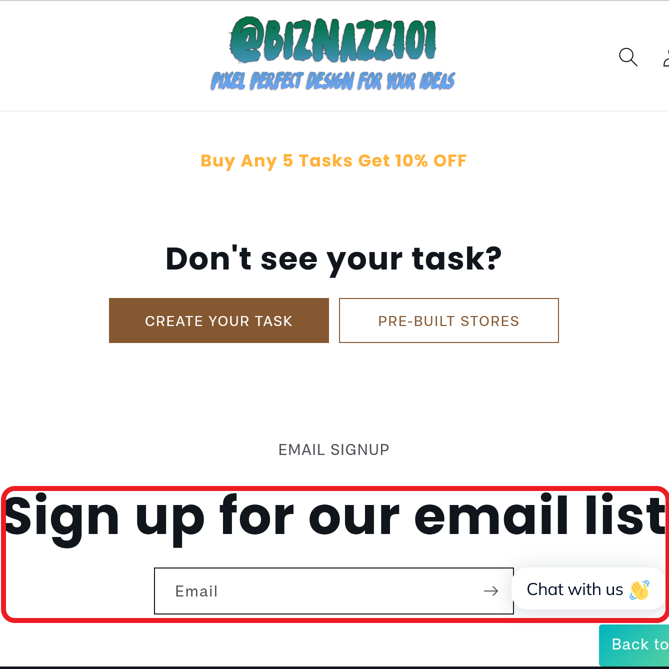 Shopify Newsletter Signup