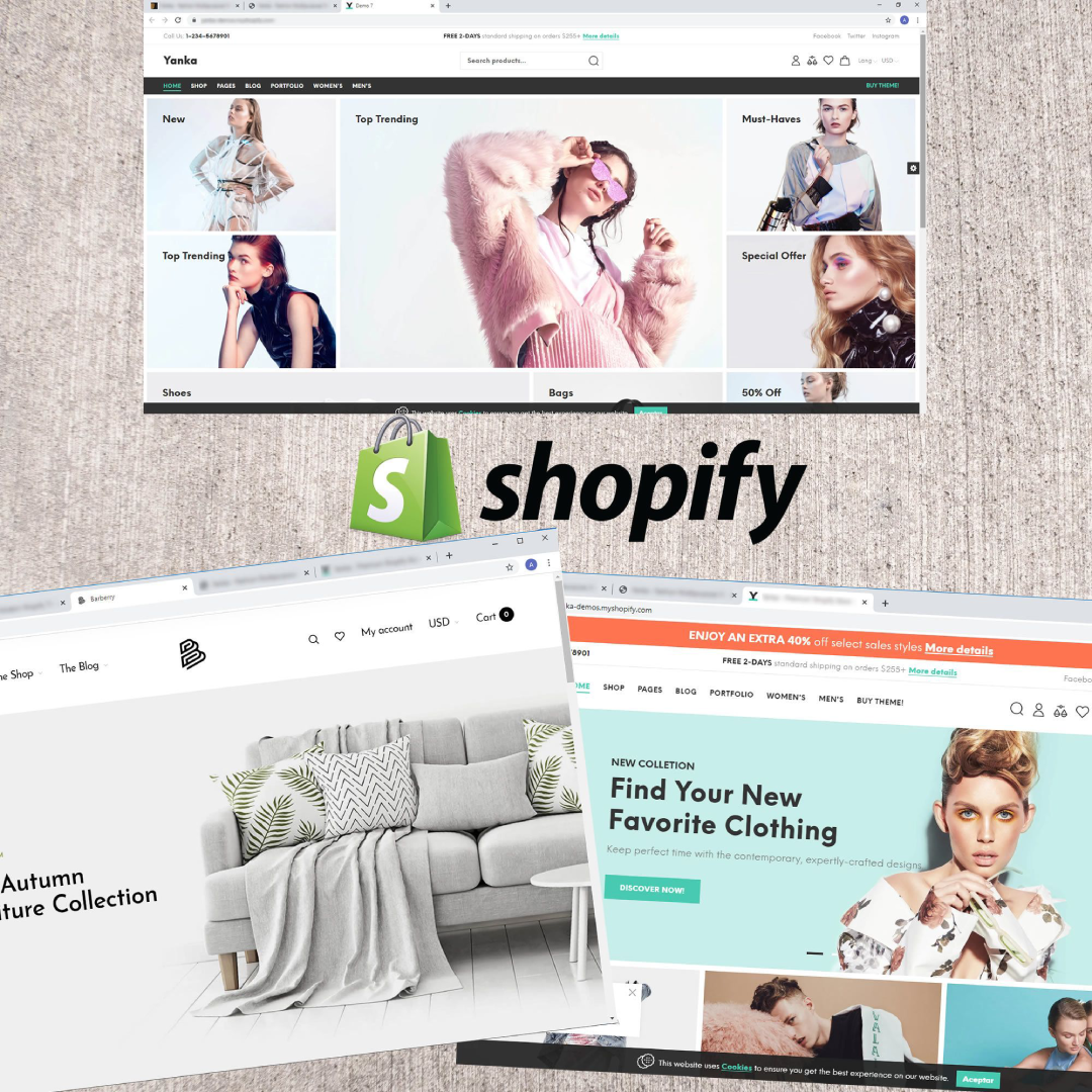 Shopify Webpage Mockup Design