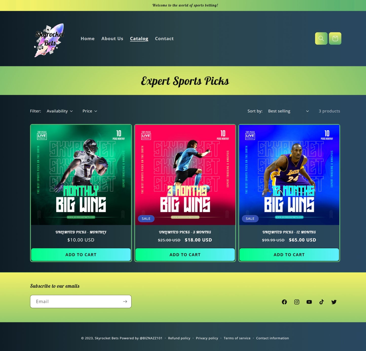 Skyrocket Bets - Sports Betting Store